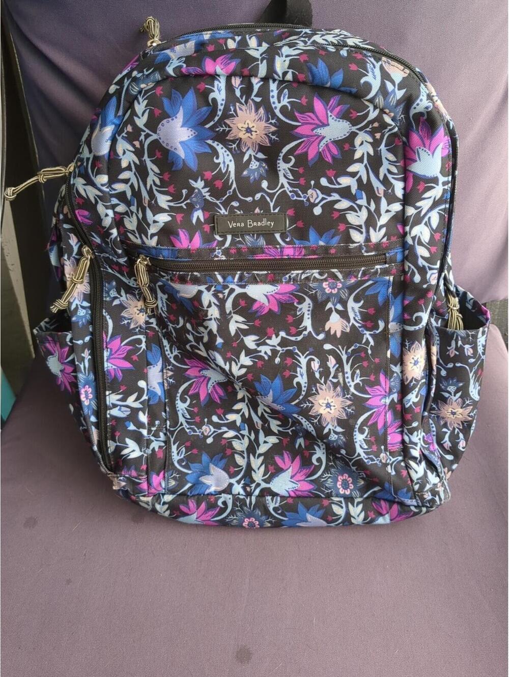 Vera Bradley Lighten Up Grande Backpack Bramble Vines Fan Favorite